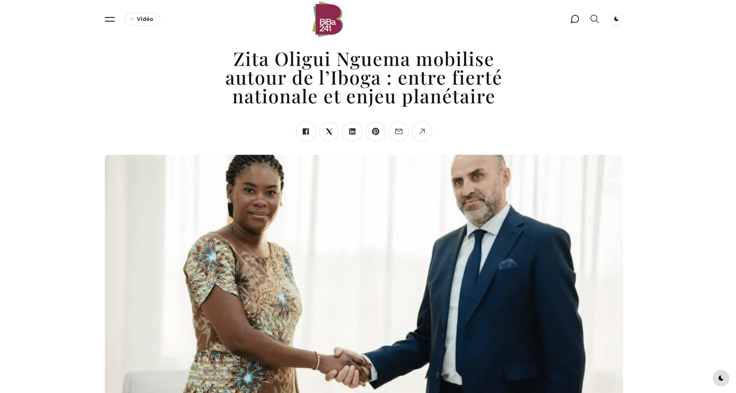 Zita Oligui Nguema mobilise autour de l’Iboga : entre fierté nationale et enjeu planétaire