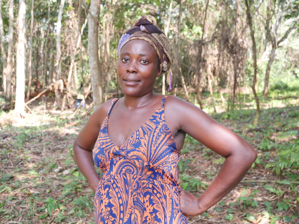 Charlène Bayinda Mamboundou:membre Cacum:plantation d'iboga:Mandilou:27 02 2025